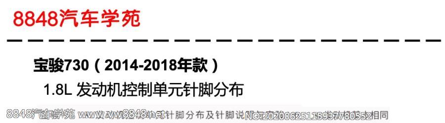 2015-2018年宝骏730（1.8L）发动机控制单元